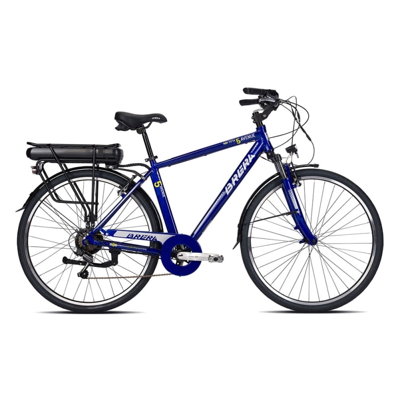 Bicicleta E-Urban City 5th Avenue Homem 28'' 7v 504Wh Brushless Azul Tamanho L