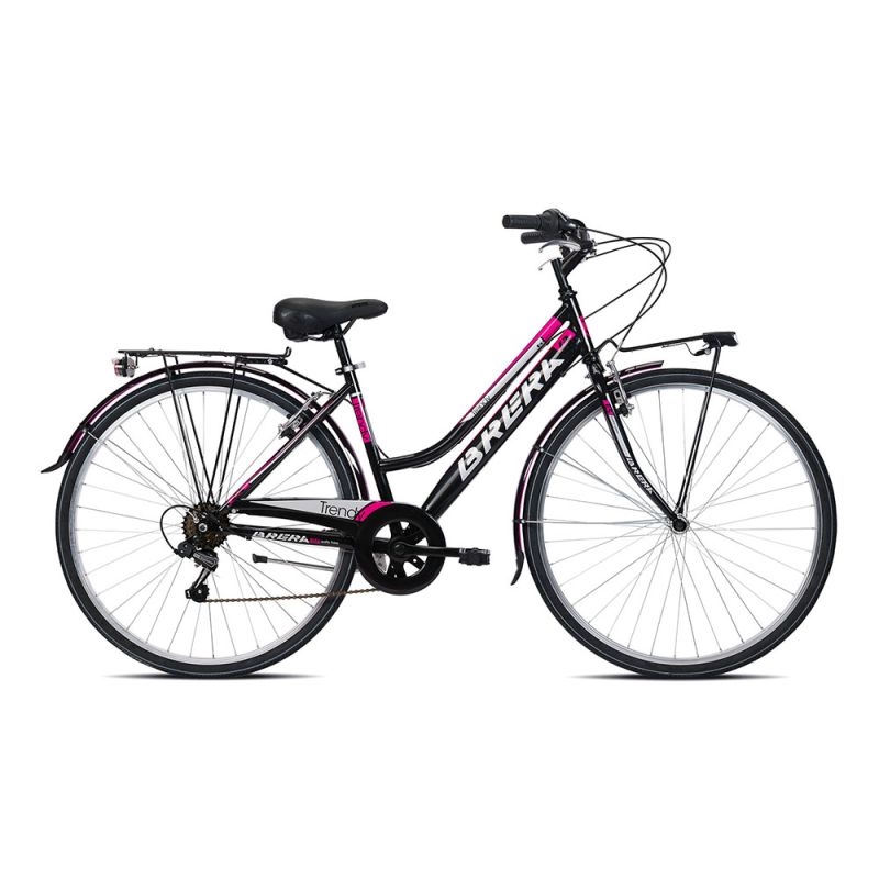Bici City Trendy 28'' 7v Mujer Negro/Fucsia Talla S