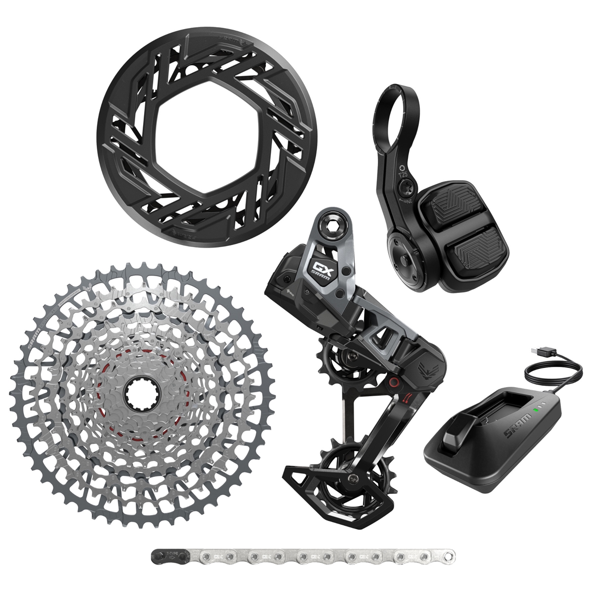 Gruppo completo ebike GX T-Type Eagle AXS EMTB 104mm 36t 10-52