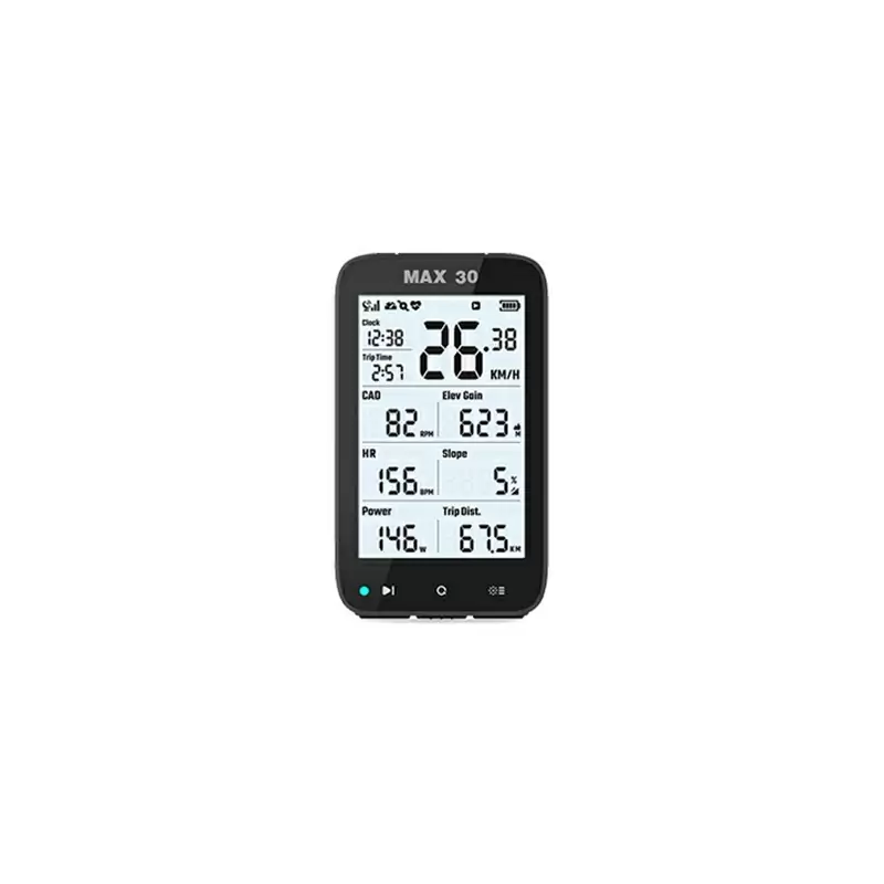 Computador de bicicleta MAX 30 Smart GPS ANT+ / Bluetooth com medidor de potência integrado - image
