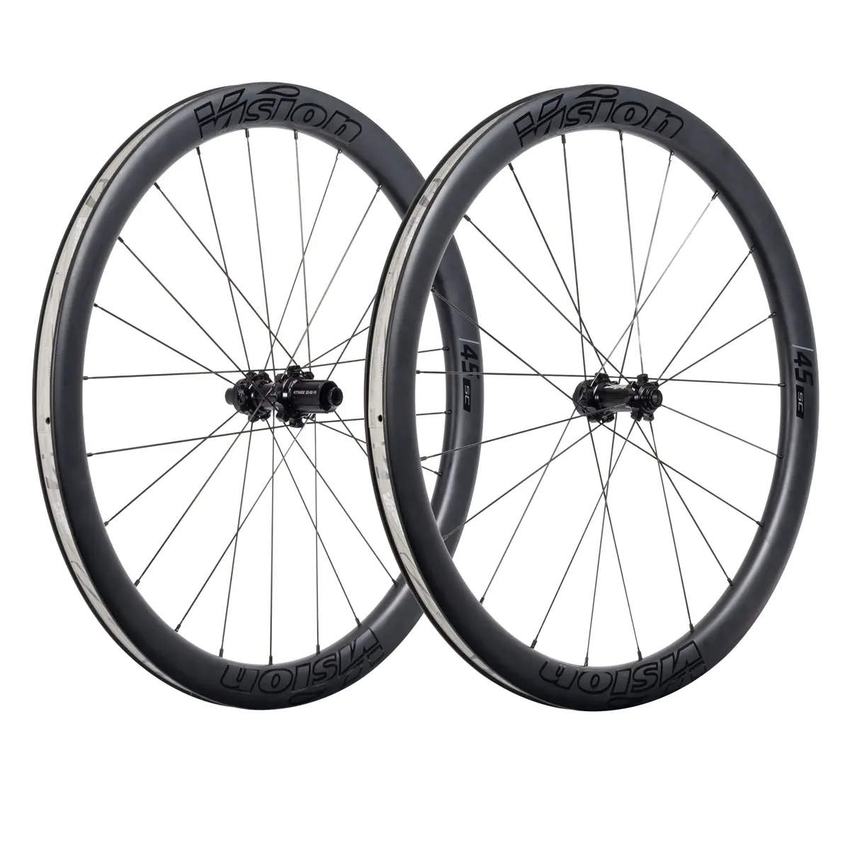 SC45 Juego de ruedas con freno de disco Clincher Tubeless Ready Center Lock Cuerpo Shimano de 11 vel - image