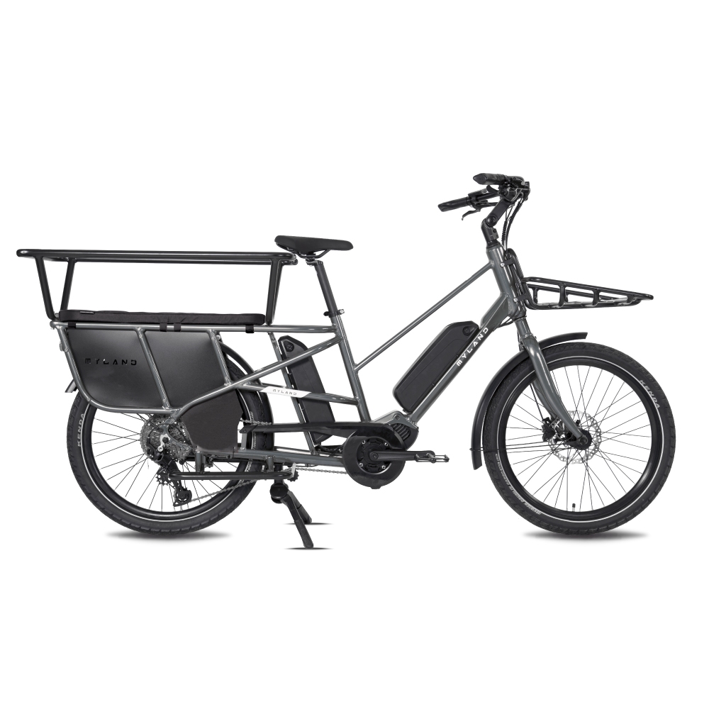 Ohana E-Cargo Bike Unisex 20'' 9V Alluminio Grigio Taglia Unica