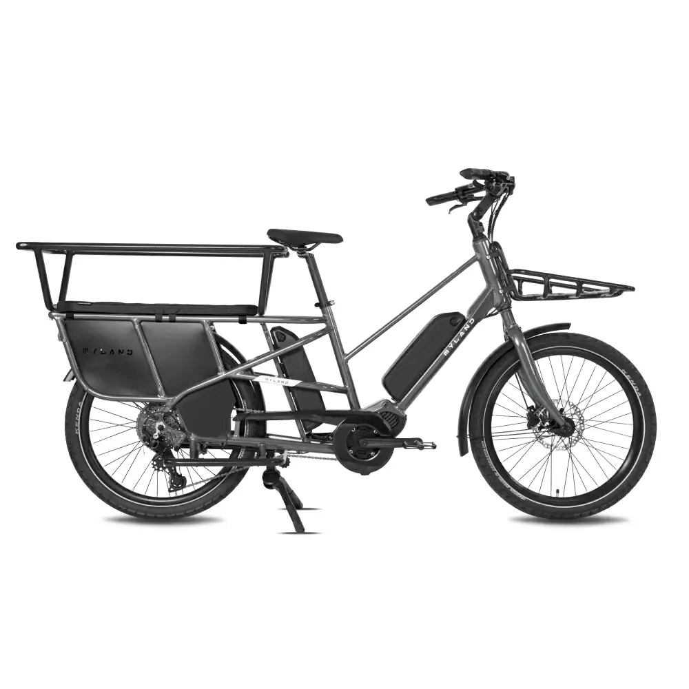 Ohana E-Cargo Bike Unisex 20'' 9V Alluminio Grigio Taglia Unica - image