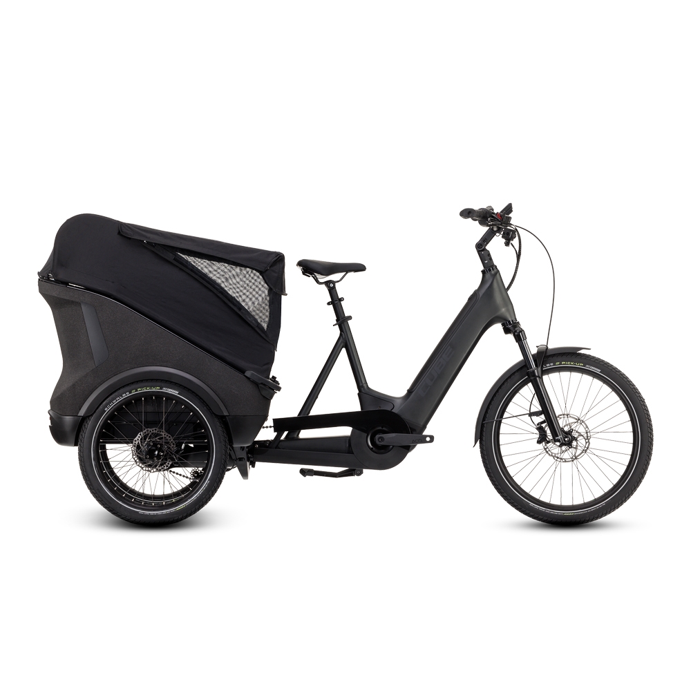 Trike Cargo Hybrid 24’’/20'' 1v 100mm 750Wh+750Wh Bosch Cargo Line Gen 4 Grigio/Nero 2025