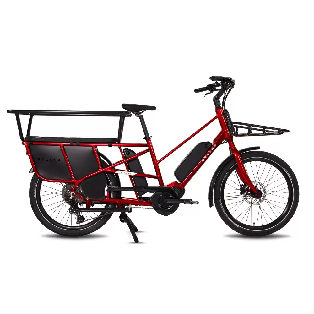 Ohana E-Cargo Bike Unisex 20'' 9V Alluminio Rosso Taglia Unica - image