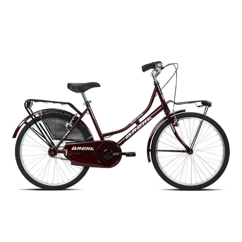 City Bike Lissabon 24'' 1 Gang Damen Bordeaux Einheitsgröße