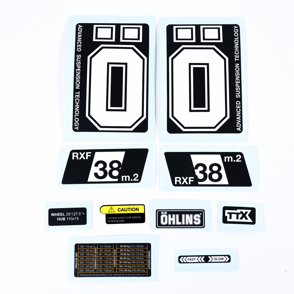 RXF38 M.2 kit de adesivo de garfo branco