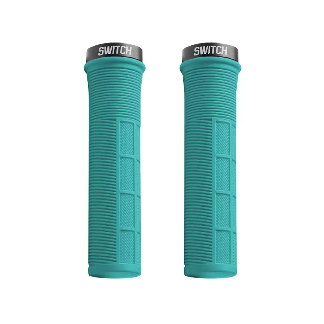 Super Grip grips with light blue collar - image