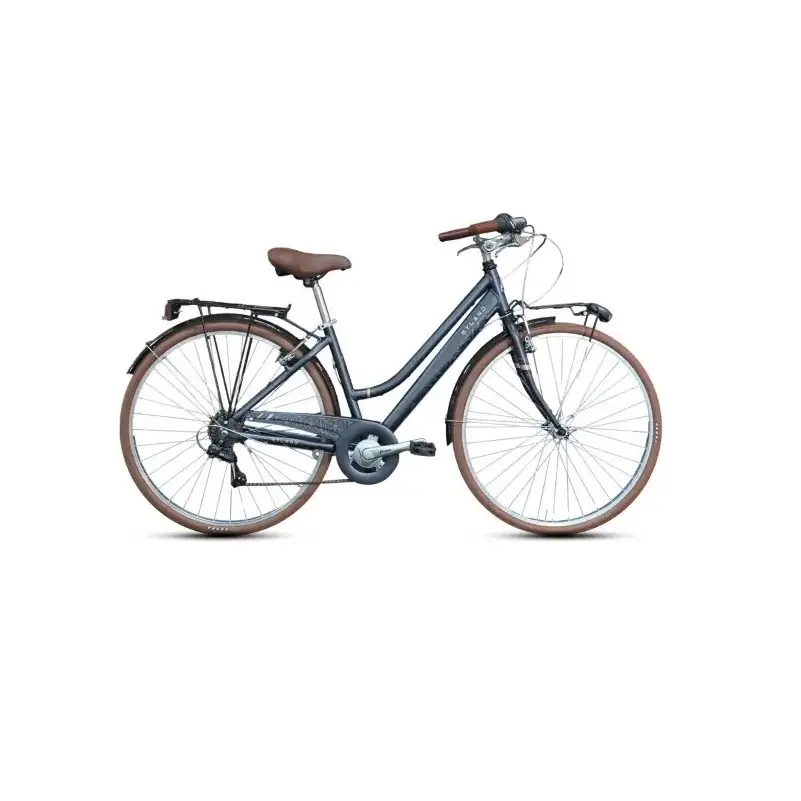 Bicicleta urbana para mujer Corso 28.1 28'' 7V Monotubo de aluminio gris Talla S - image