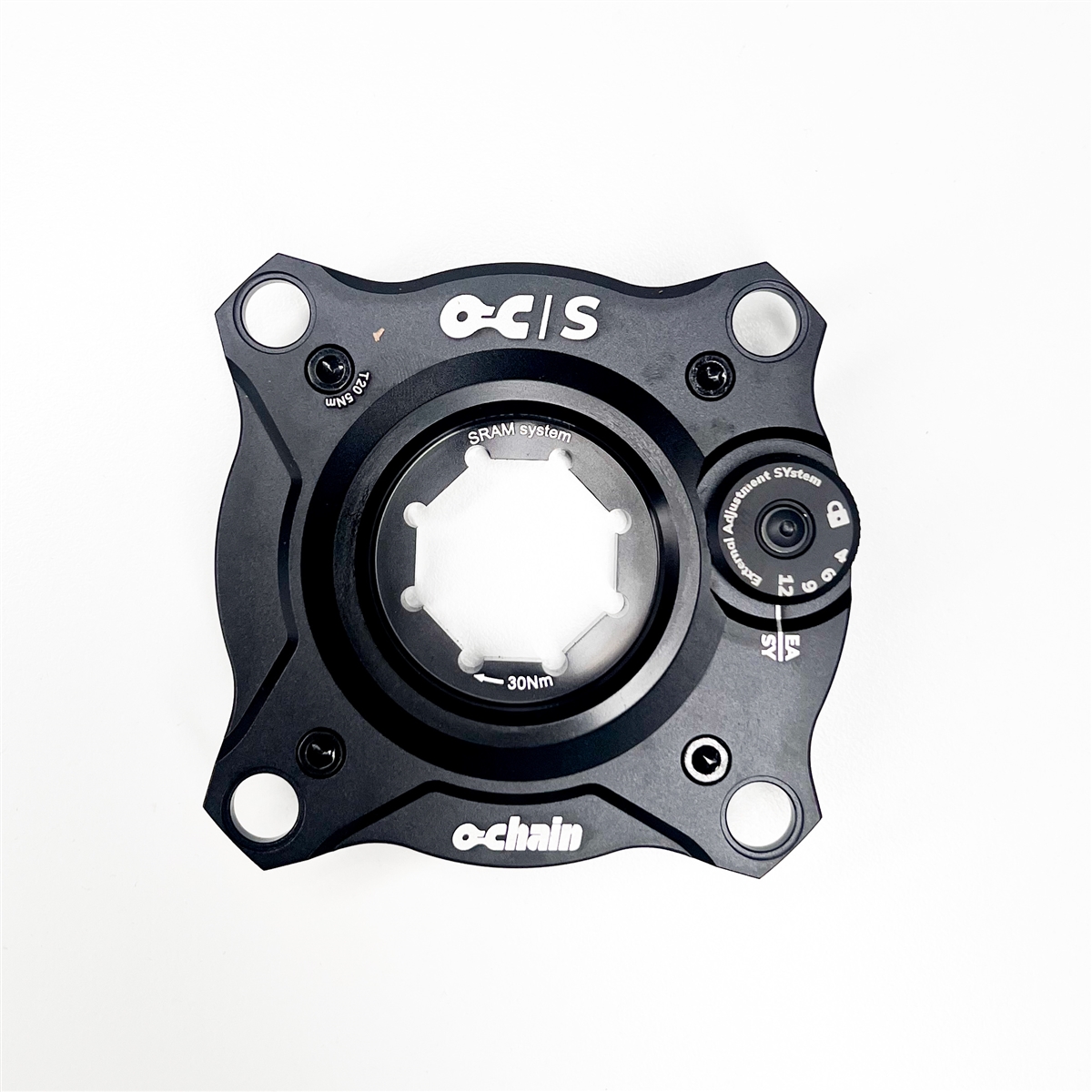 Spider Attivo S - Easy System Con Regolazione Direct Mount per ebike Brose / Sram Nero