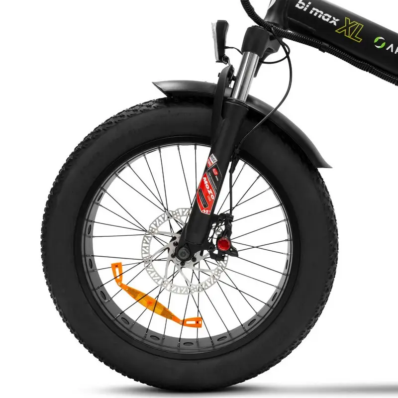 Bici Pieghevole Fat Bike BiMax XL 20'' 7v 614Wh Bafang Nero/Oro Taglia Unica #3