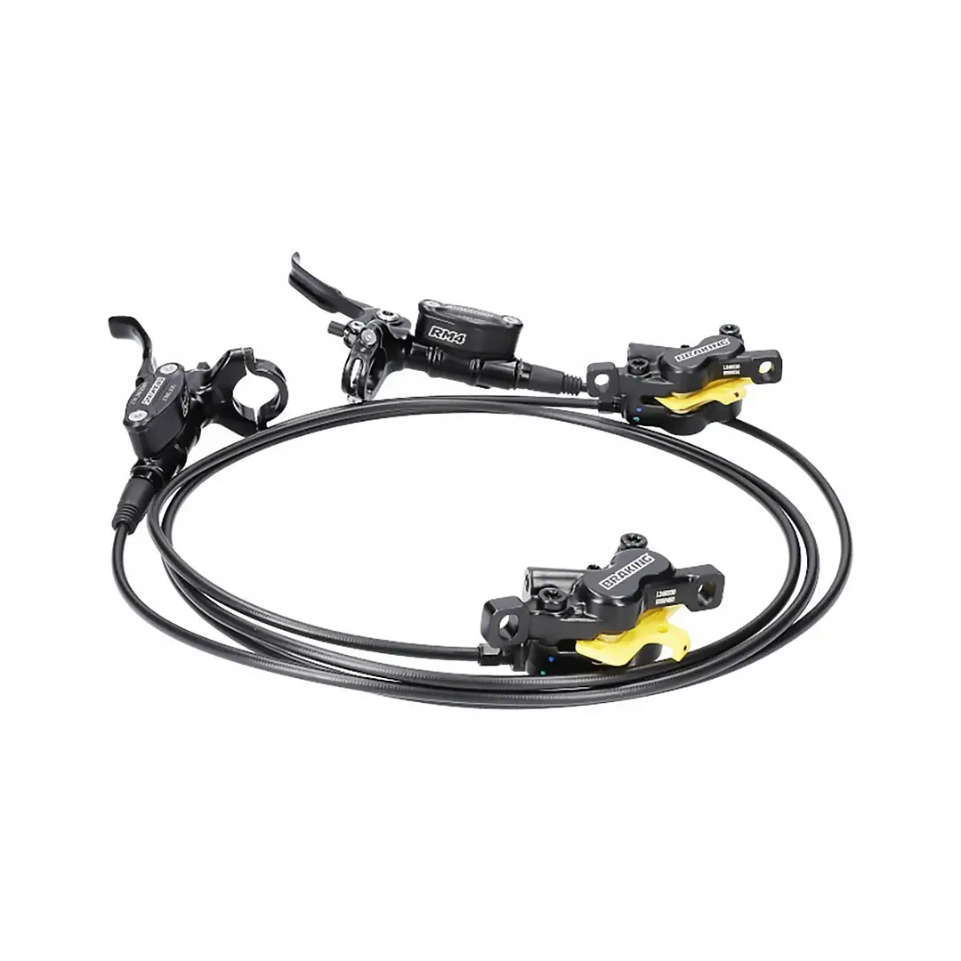 Coppia Freni A Disco RM4 4 Pistoni Tubo Kevlar - image