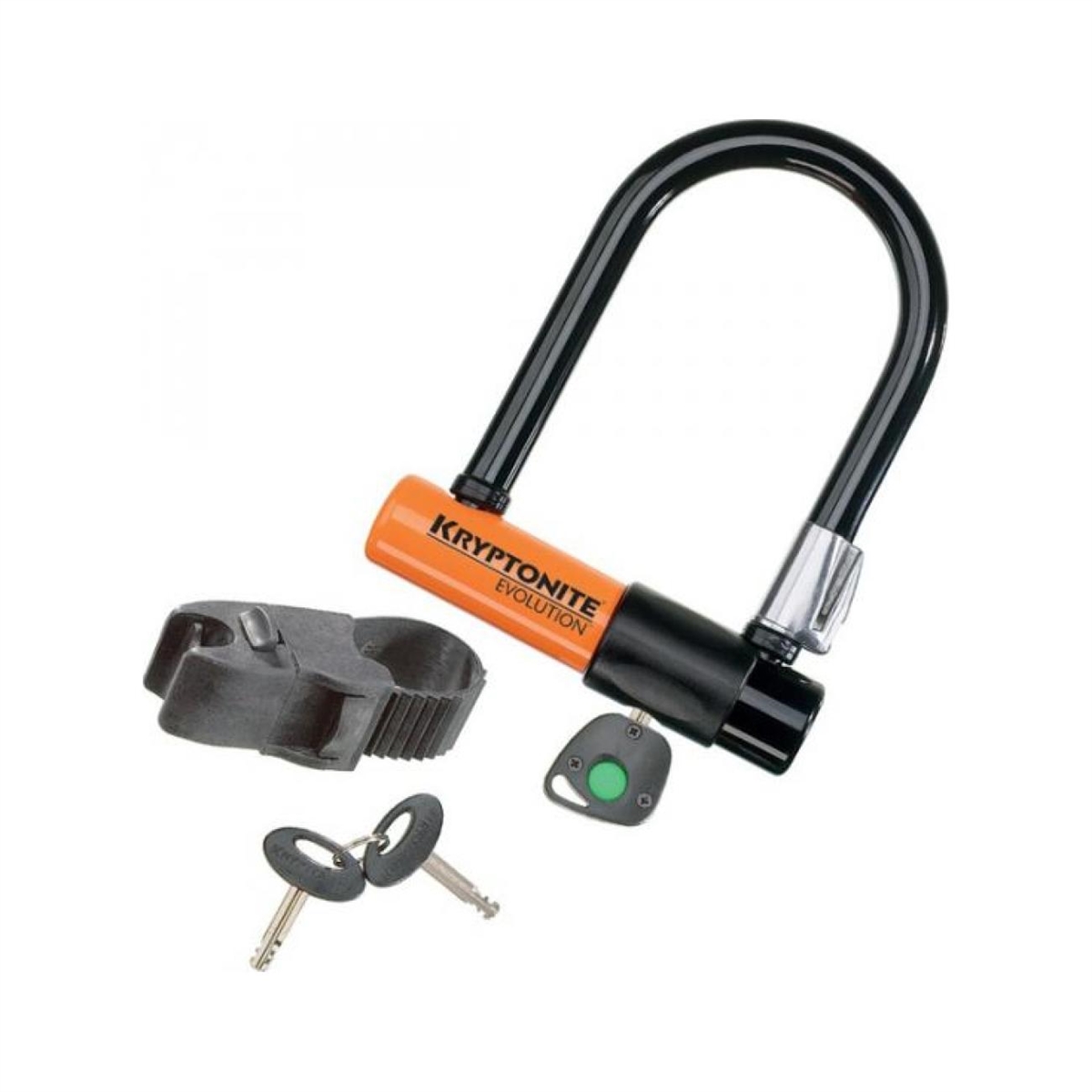 Cadenas U-Lock MINI-5 avec support FlexFrame - Noir Orange