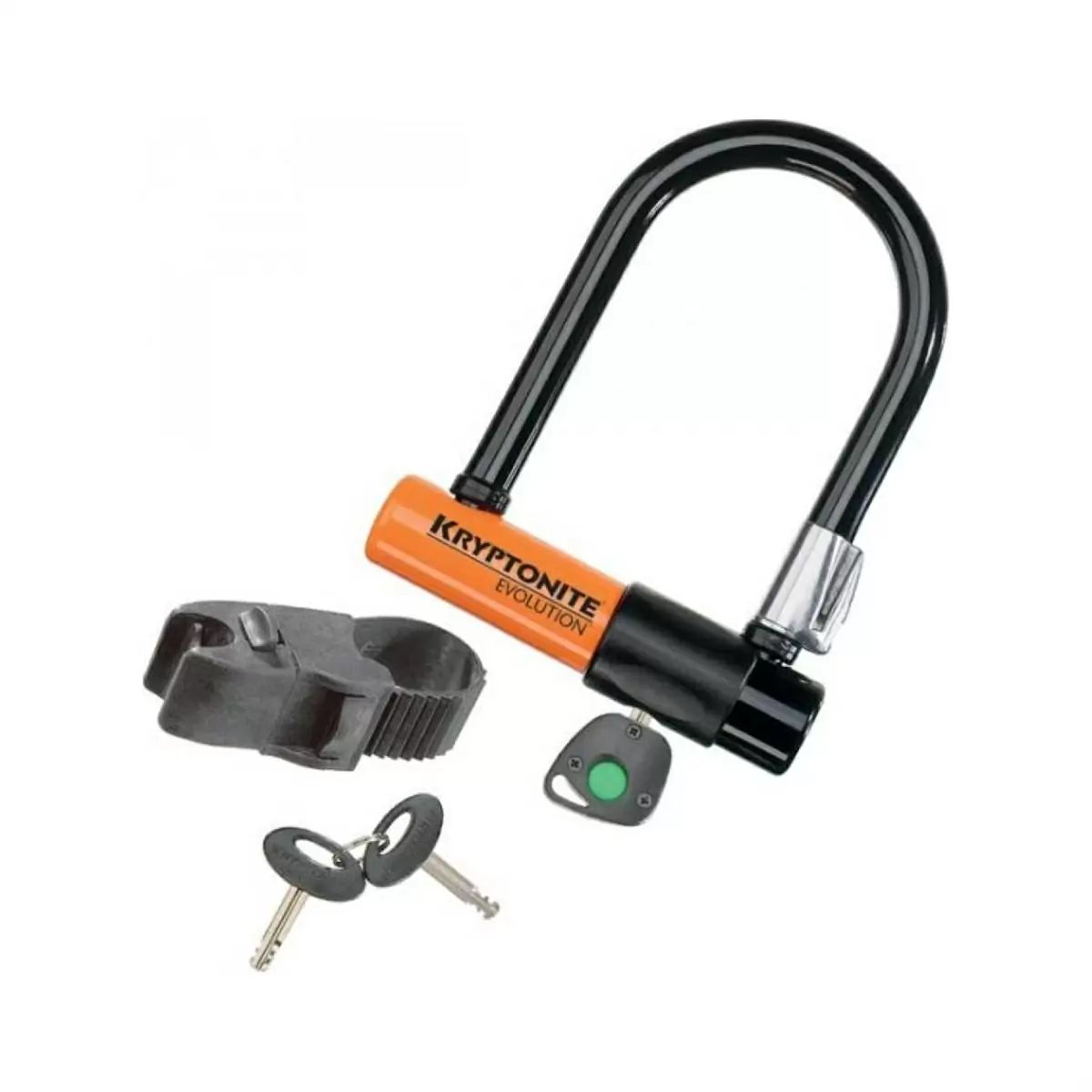 Cadenas U-Lock MINI-5 avec support FlexFrame - Noir Orange - image