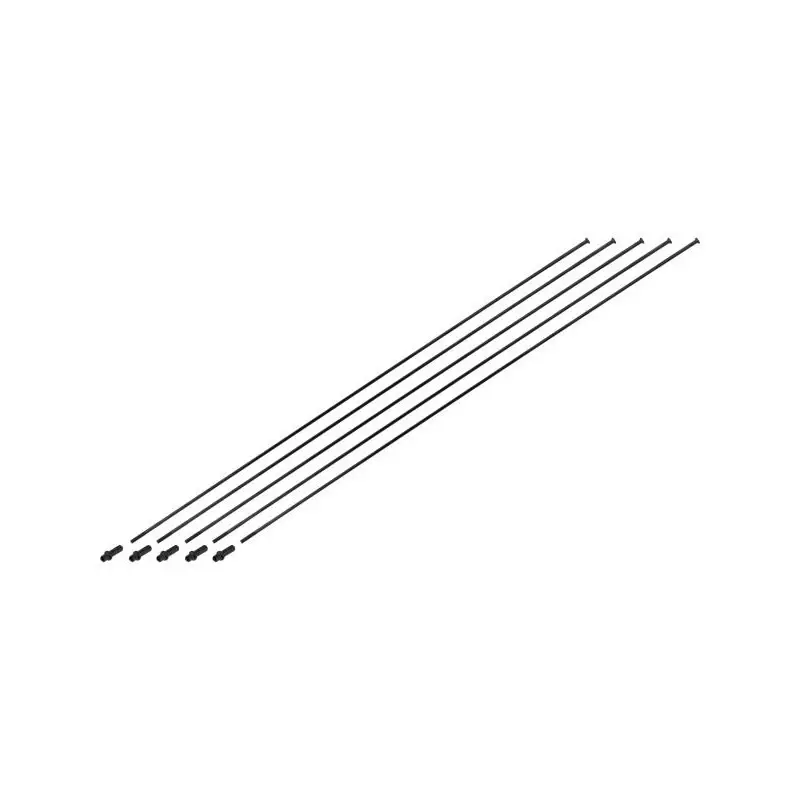 Kit 4 raggi MTB Straight Pull Diametro 2.0 Lunghezza 300mm Nero - image