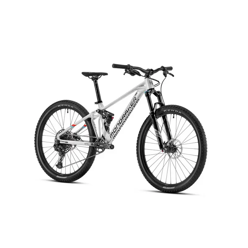 Bicicleta MTB para Niños 10-13 Años Factor 26 26'' 12v 120mm Plata/Blanco #1