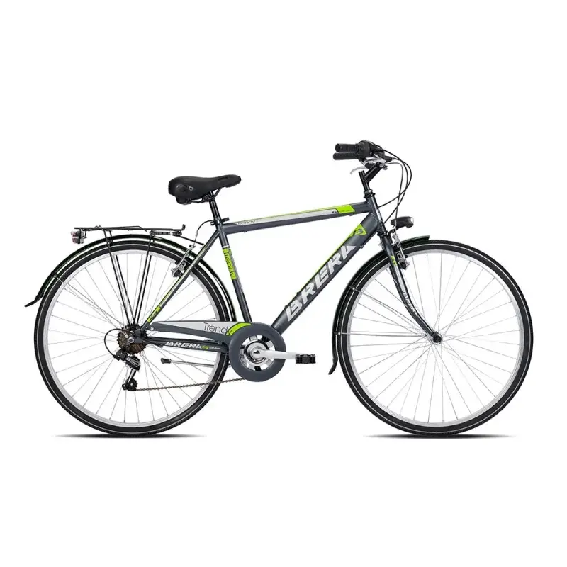 Bici City Trendy 28'' 7v Hombre Titanio/Verde Mate Talla M - image