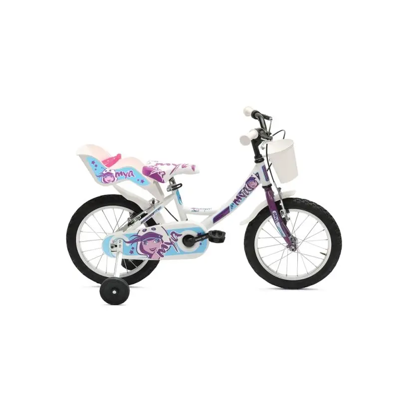 Bicicleta Infantil 3-5 Años Mya 12'' 1v Blanco/Violeta - image