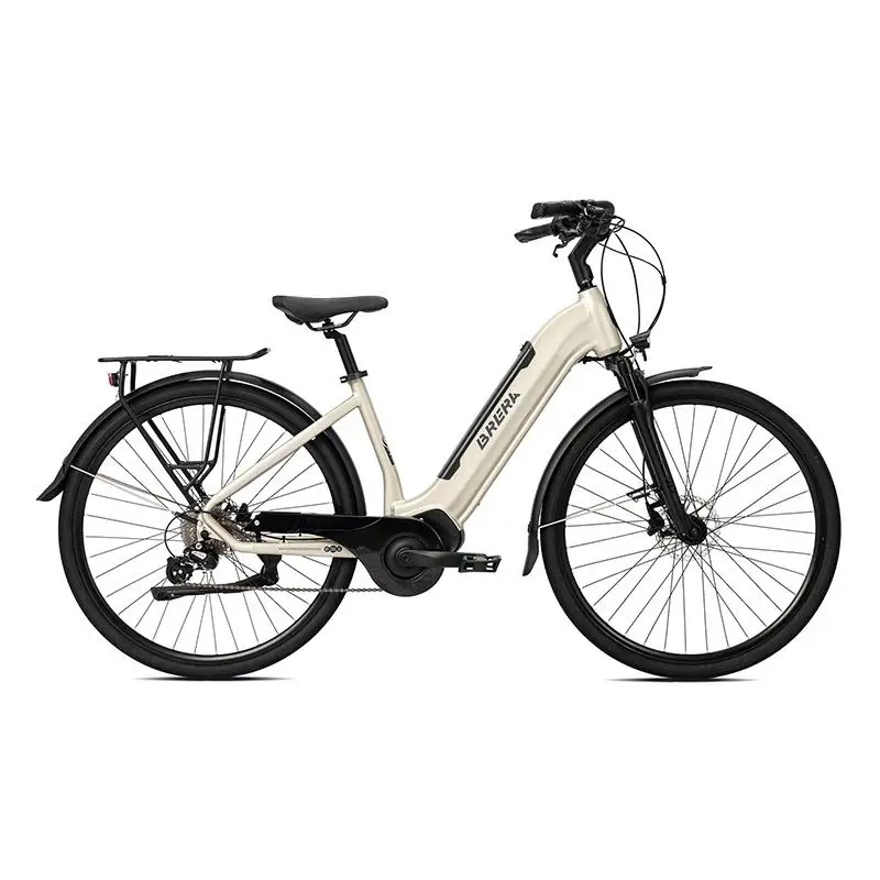Vélo Électrique Urban Trekking Uptime Femme 28'' 8 Vitesses 540Wh Brushless Sable Taille S - image