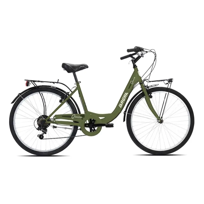 City Bike Genf 26'' 6 Gang Damen Militärgrün Matt Einheitsgröße - image