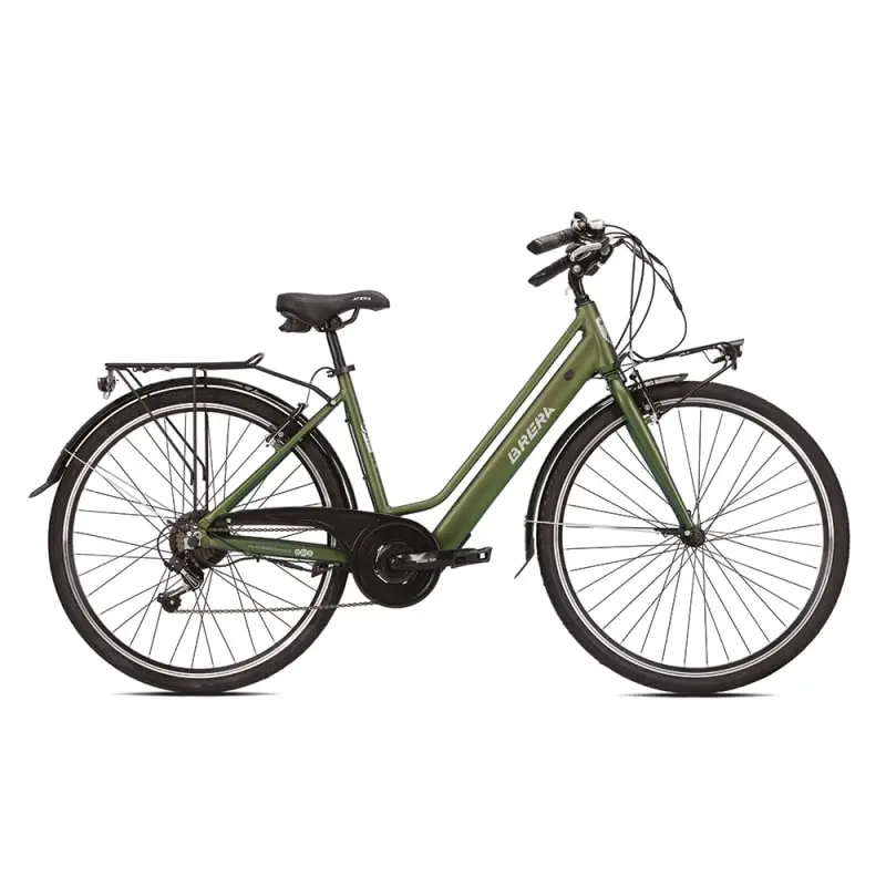 Bicicleta E-Urban City Horizonte Mujer 28'' 7v 360Wh Brushless Verde Talla S - image