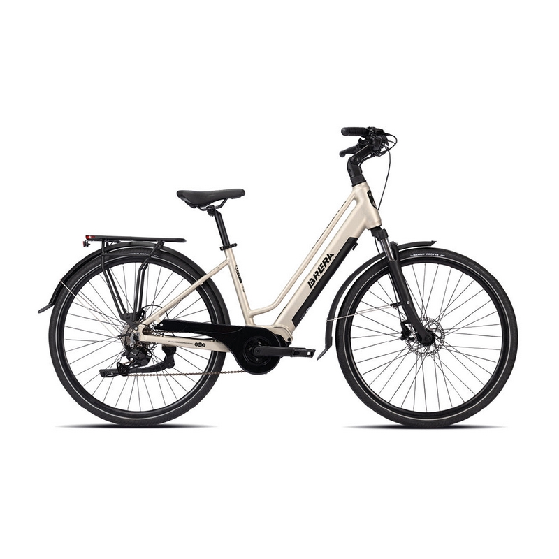 Bicicleta E-Urban City Voyager Mulher 28'' 8v 470Wh Brushless Areia Tamanho S