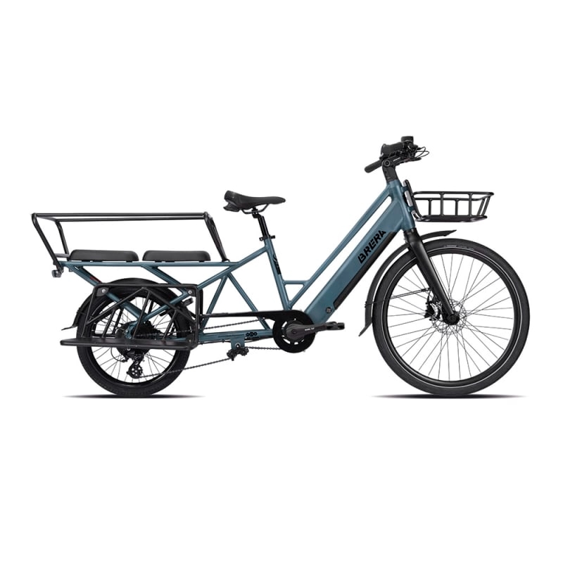 E-Urban Cargo Fahrrad Khargò 27,5 Zoll 8-Gang 378Wh Brushless Blau Einheitsgröße