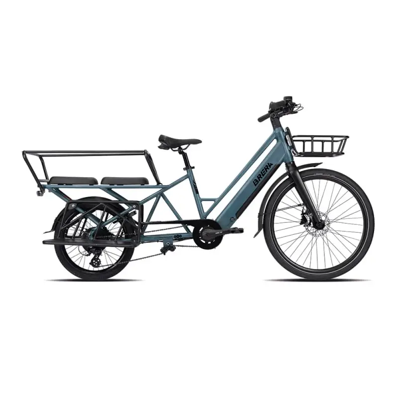 E-Urban Cargo Fahrrad Khargò 27,5 Zoll 8-Gang 378Wh Brushless Blau Einheitsgröße - image
