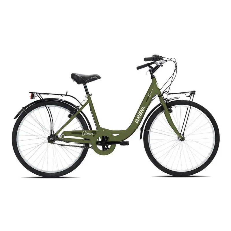 Bicicleta Urbana Genebra 26'' 1v Feminina Verde Militar Fosco Tamanho Único - image