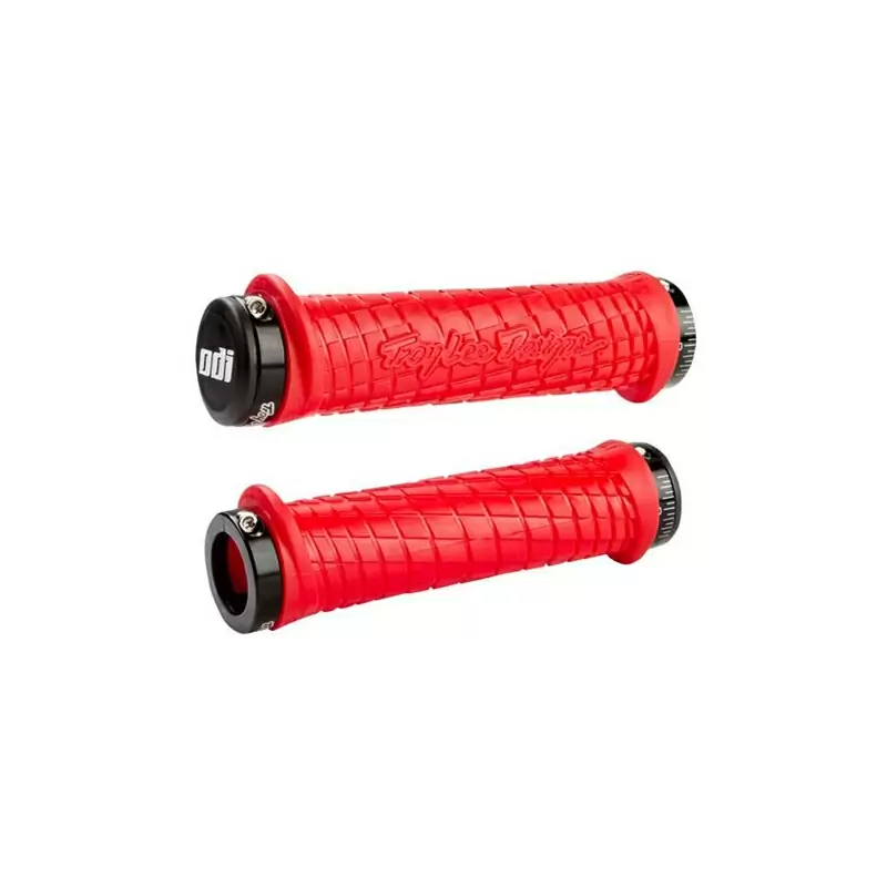 Coppia Manopole MTB Vans V2.1 135mm Scacchi Rosso - image