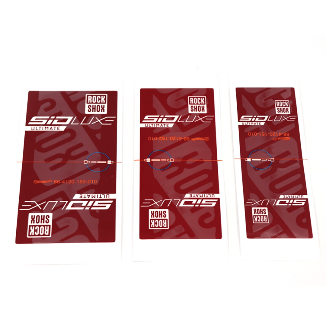 DecalKit Ammortizzatore Sidluxe gen. a Rosso/Bianco