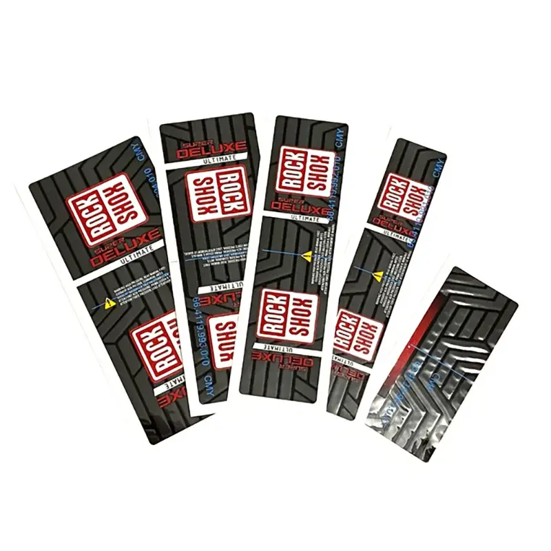 DecalKit Ammortizzatore Deluxe fa gen. c Rosso/Bianco - image