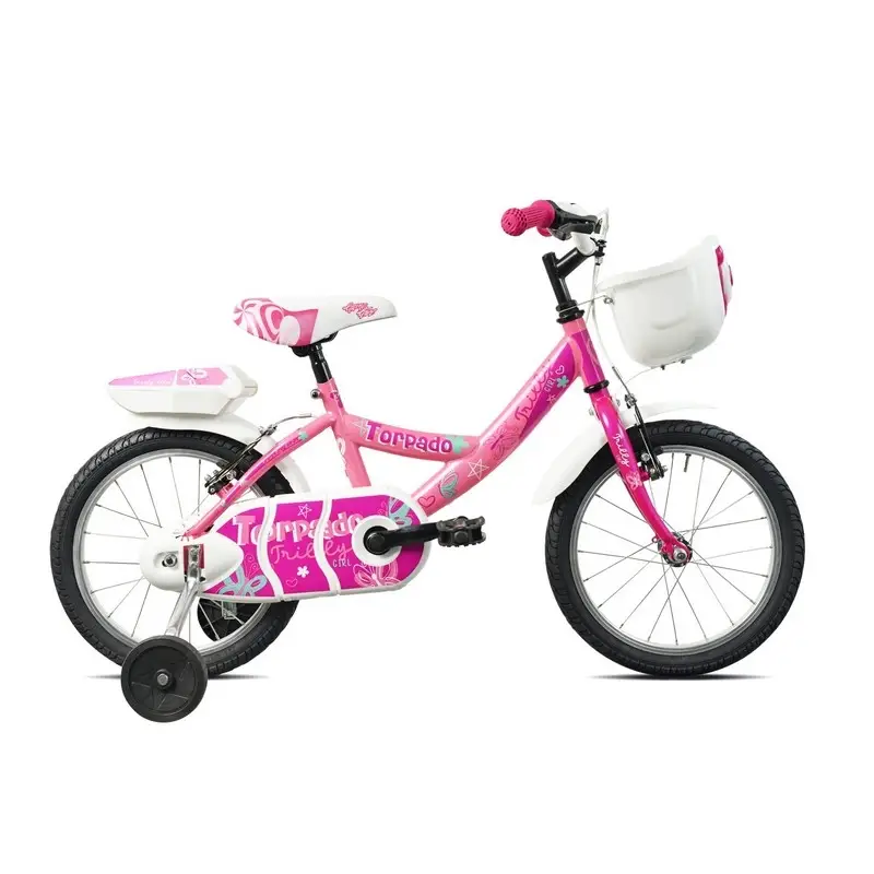Bicicletta Bambina 3-5 Anni T671 Trilly 16'' 1v Rosa/Bianco - image