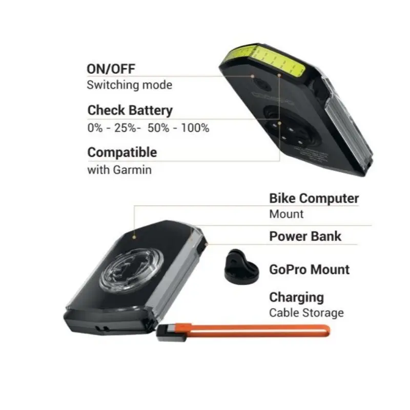 Ataque racelita da luz dianteira Garmin 100 lúmen #1