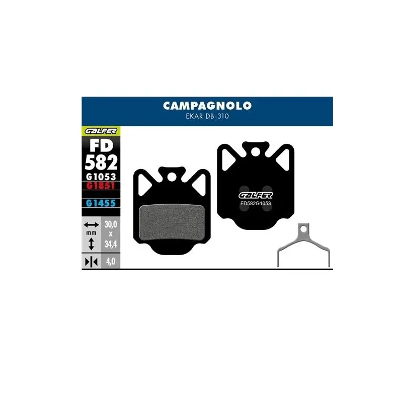 Pastiglie mescola nera standard per Campagnolo EKAR DB-310 - image