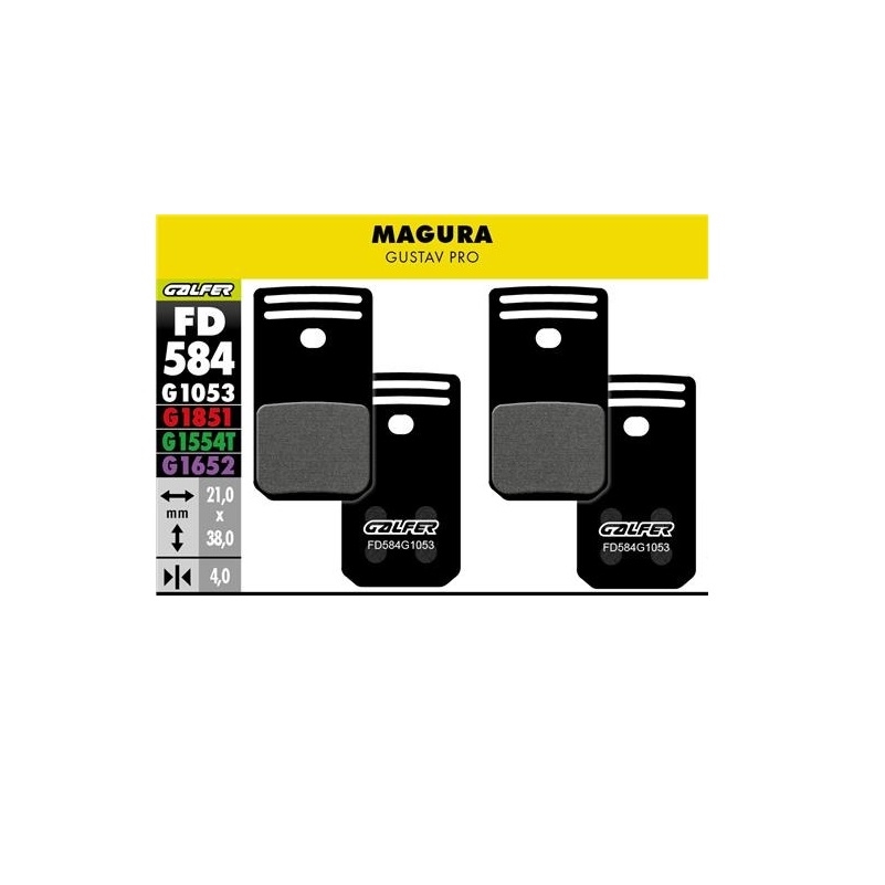 Pastiglie mescola nera standard per Magura Gustav Pro