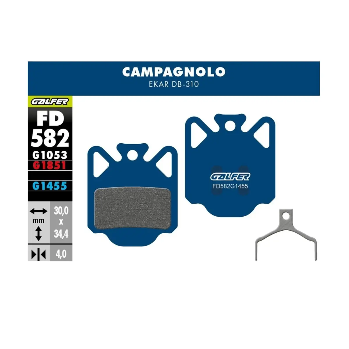 Pastiglie mescola Blu per Campagnolo EKAR DB-310 - image
