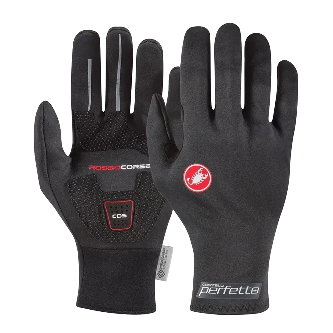 Perfekte Winterhandschuhe Rot Schwarz Größe XS