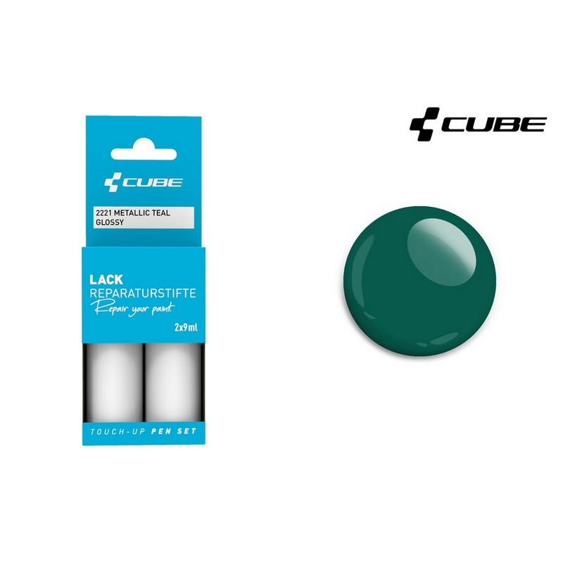 Caneta para retoques tinta teal metálico brilhante 2221