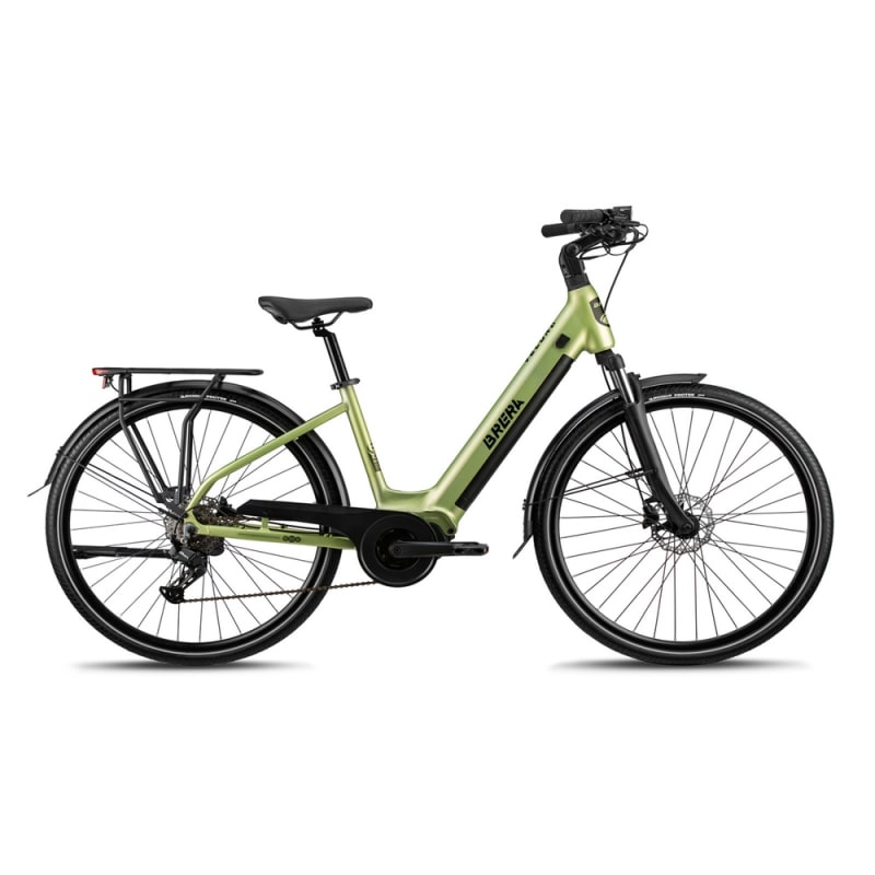 E-Urban City Velora Damen Fahrrad 28 Zoll 8-Gang 540Wh Brushless Grün Größe S