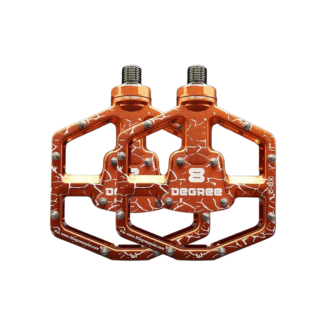 Pedali flottanti X8-2 Series Taglia L Arancio