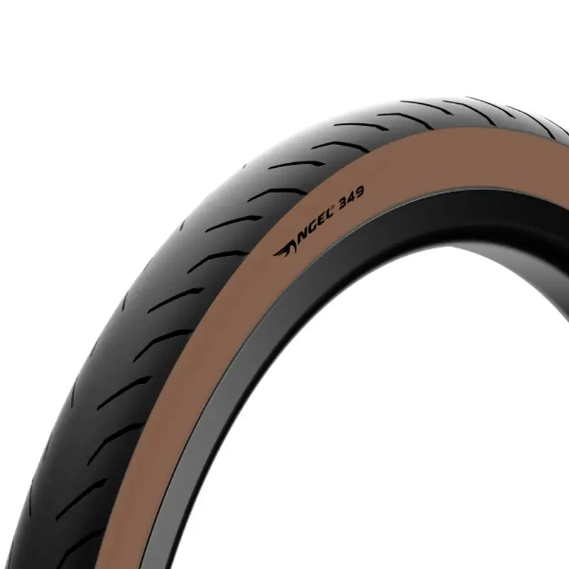 Cubierta Angel Urban TechBelt Road Compatible Brompton Rígida 16x1.37 Marrón Compatible con E-Bike - image