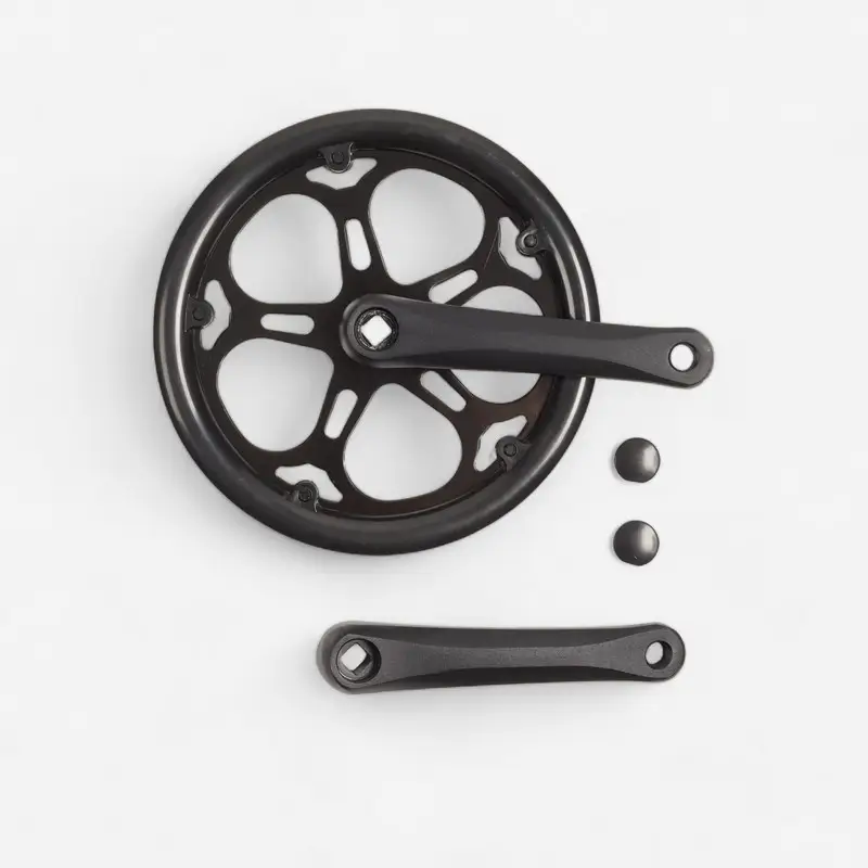 Juego de bielas de aluminio con guardacadenas 52t 165mm - image