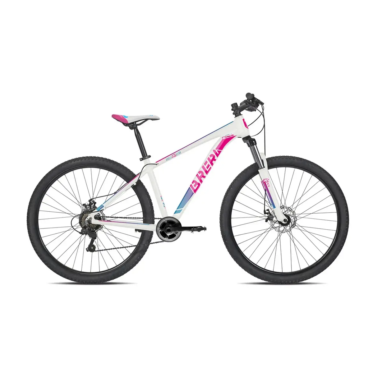 Bici MTB Hyper Race 27,5'' 8V Blanco/Ciclamin Talla 38 - image
