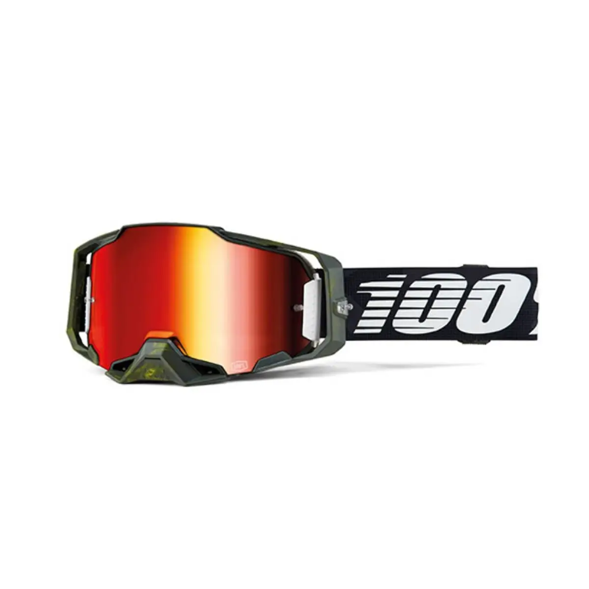 Armega Maske Soledad Grün/Gelb/Schwarz Linse Rot Spiegelfinis - image