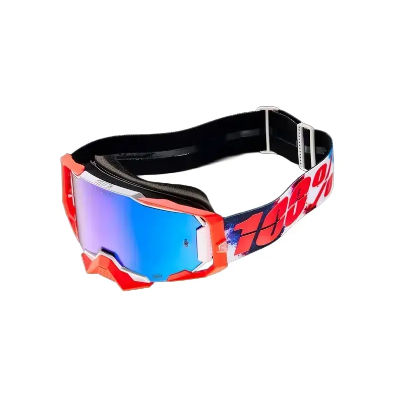 Armega Morpho Rot/Weiß Maske Hiper Blau Spiegelglaslinse #1