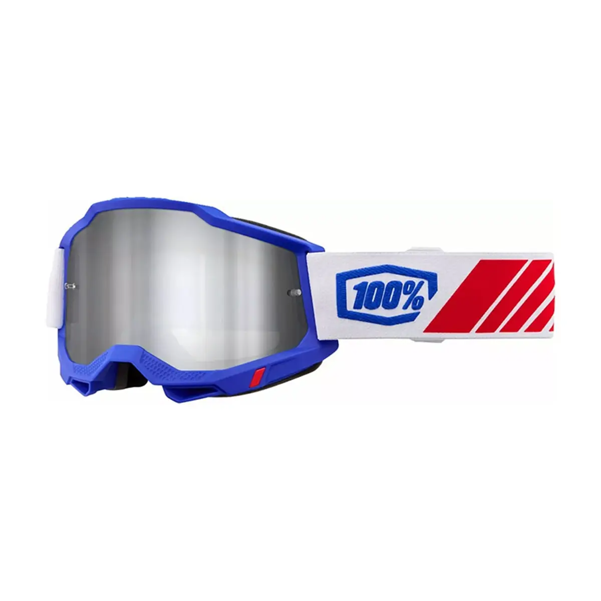 Masque Accuri2 Kolby Bleu/Blanc/Rouge Verre Argent Miroir - image