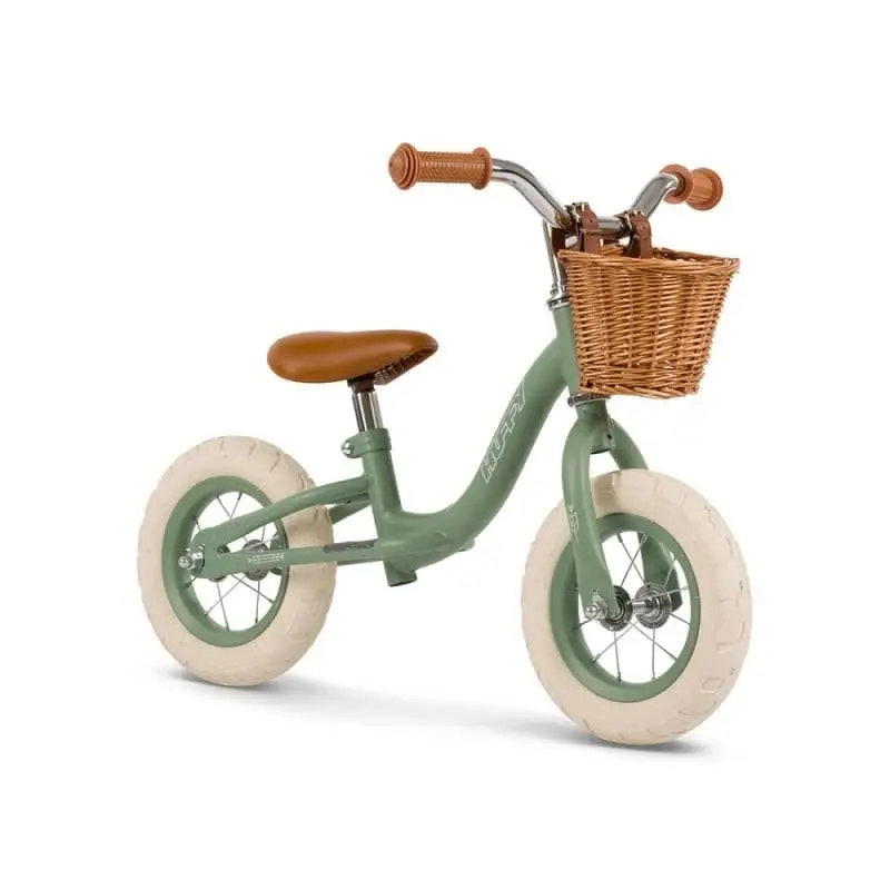 Pedagogical Balance Bike for Children (2-5 years) Vintage Matte Green without Pedals - image