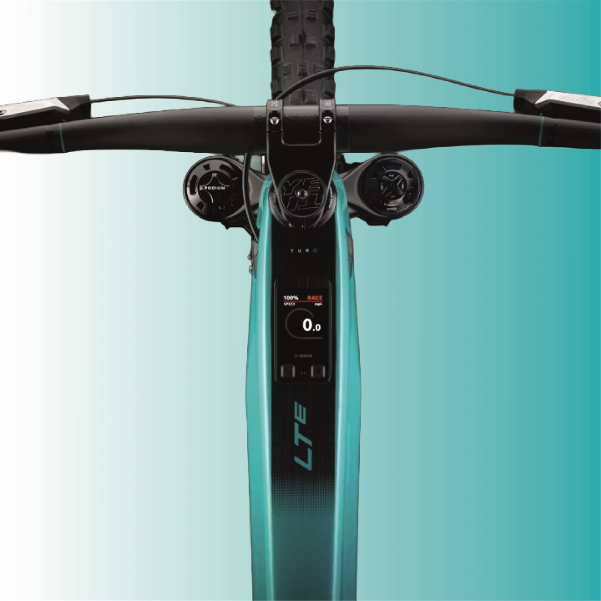 Cockpit e display Kiox integrato Yeti LTe