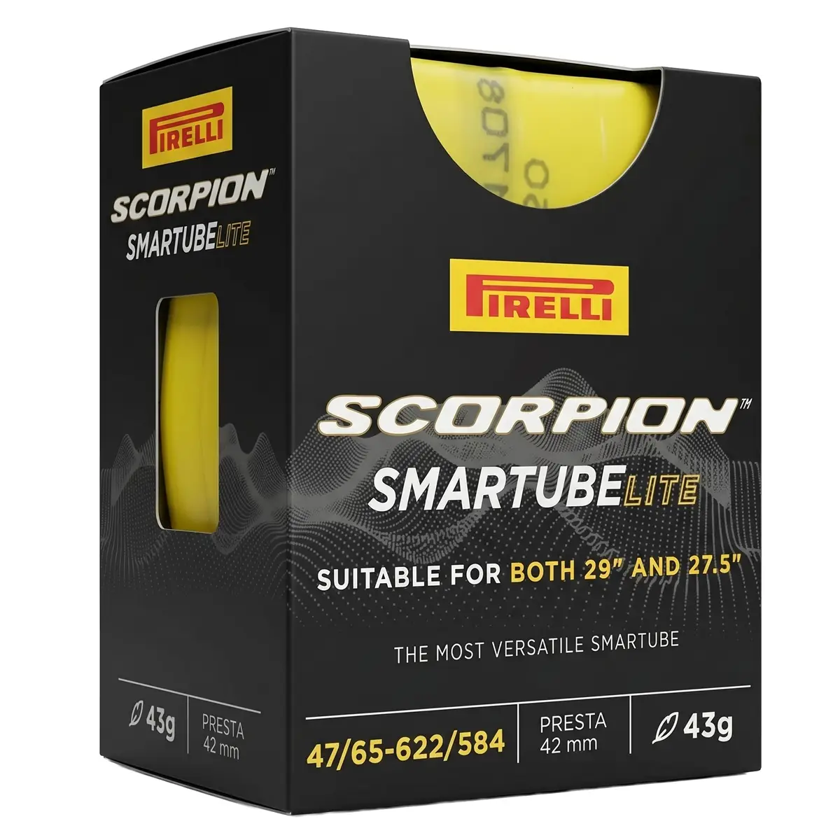 Scorpion Smartube Schläuche Kompatibel Doppelgröße 29/27,5'' x 1,75-2,60 Presta 42mm - image